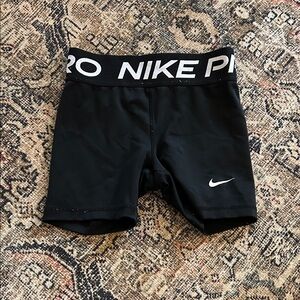 Nike Black Training Shorts with White Logo